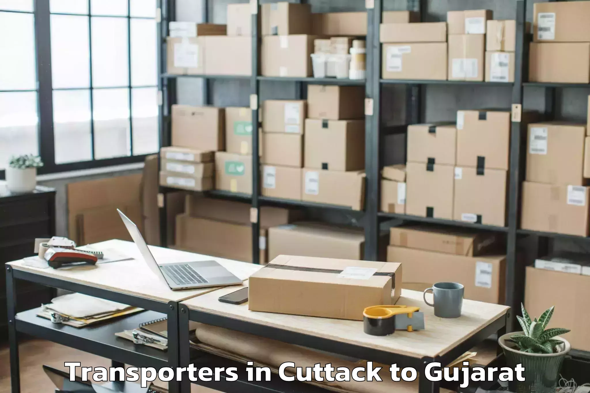 Book Cuttack to Dhuvaran Transporters Online